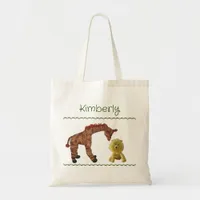 Tote Bag - Giraffe and Lion