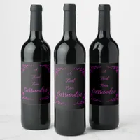 Halloween Poison Purple Personalized  Wine Label