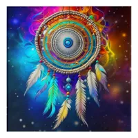 Colorful Mystical Dreamcatcher   Acrylic Print