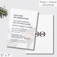 Simple Holiday Party Invitation with Logo