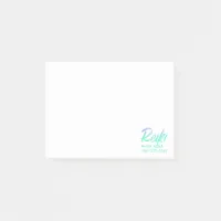 *~* Reiki Iridescent Green Blue& Turquoise Post-it Notes