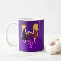 Sassy Girls Night Out Fun Flirty Cartoon T-Shirt Coffee Mug