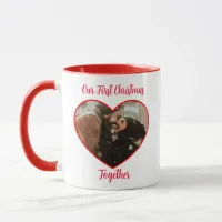 Personalized Photo and Names | Our First Christmas Mug