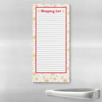 Retro Atomic Mid-Century Mod Starburst Kitchen  Magnetic Notepad