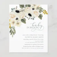 Budget Baby in Bloom Baby Shower Invitation