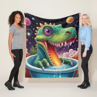 Baby shower Dino-Mite  Fleece Blanket