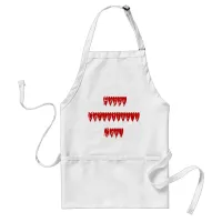 Happy Valentine's Day Heart Shaped Font Adult Apron