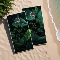 Tropical Jungle Beach House Cornhole Set