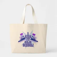 Kick it Old School Large Tote Bag