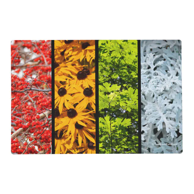 Colors of the Changing Seasons Quadriptych Placemat