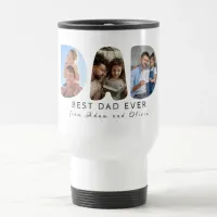 Best Dad Ever Personalized Photo Collage Father Travel Mug