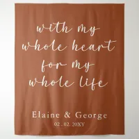 With My Whole Heart Wedding Photo Prop Backdrop