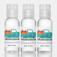 Thanks Wedding Vintage Truck and Pumpkins Hand Sanitizer