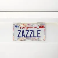 Elegant Rose Blossoms License Plate Frame