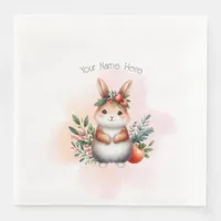 Woodland Animal Baby Shower Paper Dinner Napkins