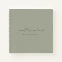 Sage Green Letters to My Son Memory Keepsake Notebook