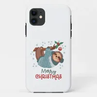 Lazy Sloth Christmas  iPhone 11 Case