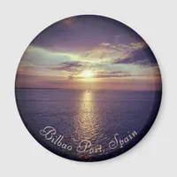 Bilbao | Sunrise Over The Ocean Fridge Magnet