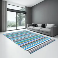 Modern Coastal Stripes Rug