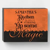 Kitchen Magic Funny Witchy Gothic Halloween Gift Wooden Box Sign