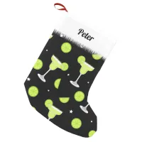 Mixologist Margarita Cocktail Small Christmas Stocking