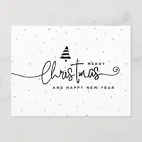 Minimalist Modern Black & White Christmas Holiday