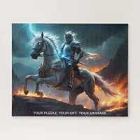 Epic Dark Knight & Stallion Art Puzzle Collection