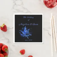 Lunar Moth Magical Wedding  Napkins