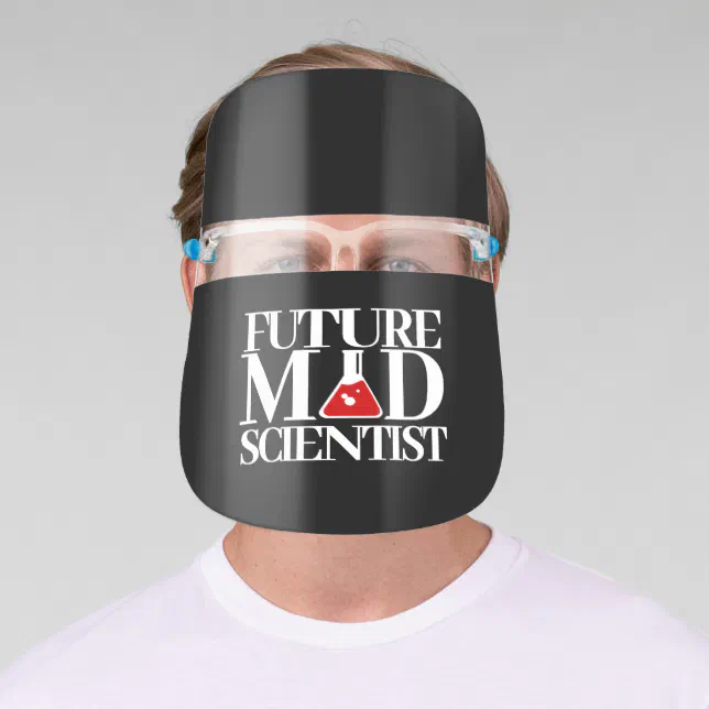 Funny Future Mad Scientist Face Shield