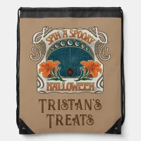 Spooky Halloween Drawstring Backpack