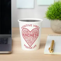 Positive Vibes Positive Life Paper Cups