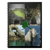 Rock Formations and Caves in Alaska Collage Notebook