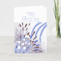 Abstract Floral Grandpa Father's Day Card