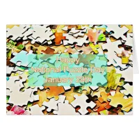 National Puzzle Day January 29th Card