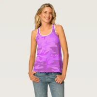 Light Purple Camo Women's All-Over-Print Tank Top