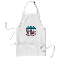 Going Hybrid Car Road Sign Inspired Logo Adult Apron