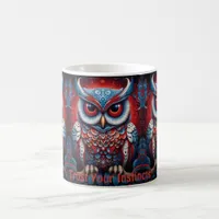 Cosmic Owl of Wisdom Inspirational coffee mugs