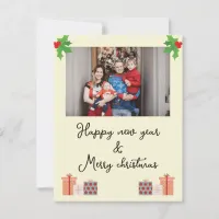 New years cards family photo Holiday cards