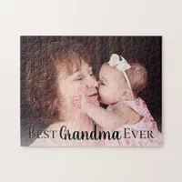 Cute Best Grandma Photo Jigsaw Puzzle