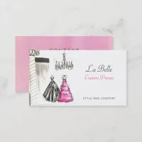 Fashion Boutique Couture Dressmaker  Business Card