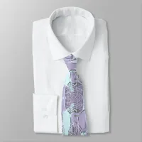 Nature Lovers Lavender and Sage Leaves Neck Tie