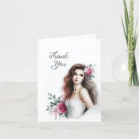 Elegant and Gracious Bridal Shower Thank You Card