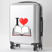 I Love Heart Books and Reading Librarian Sticker