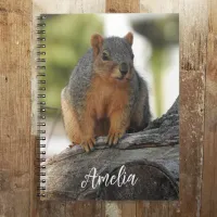 Cute Personalized Squirrel Notebook