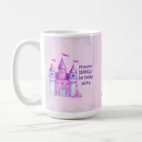 Pink Magical Fairytale Castle Princess Party Coffee Mug