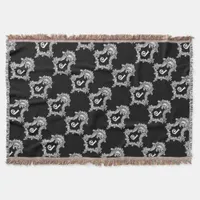 J Monogram Initial Throw Blanket