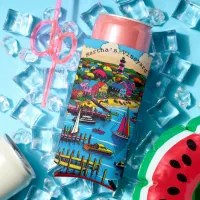 Martha's Vineyard | Abstract Art  Seltzer Can Cooler