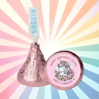 Personalized Pink Unicorn Girl's Birthday Hershey®'s Kisses®