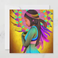 Native American Little Girl AI Art