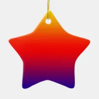 Spectrum of Horizontal Colors -1 Ceramic Ornament